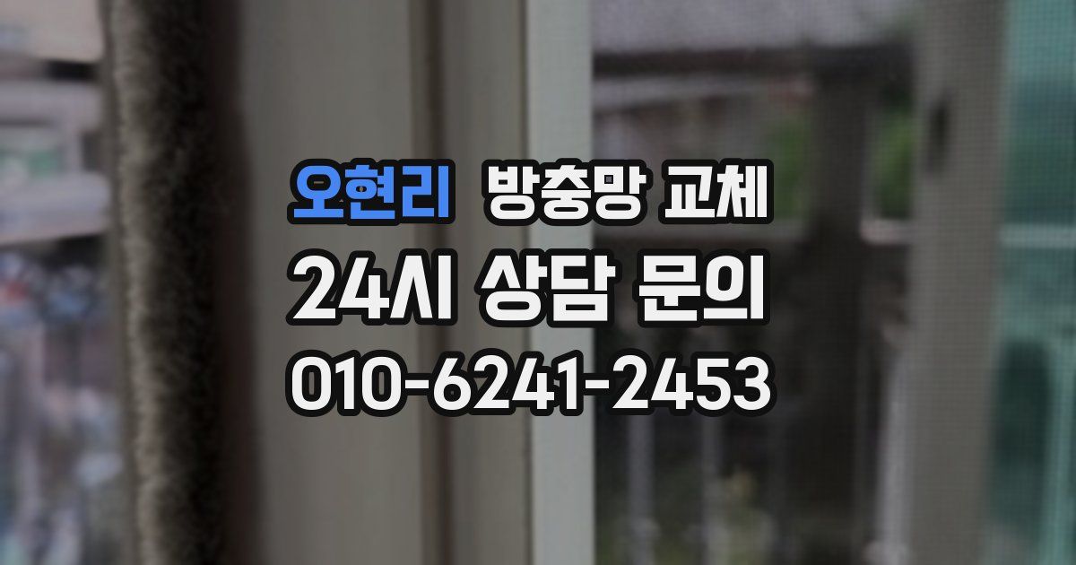 오현리 방충망 교체