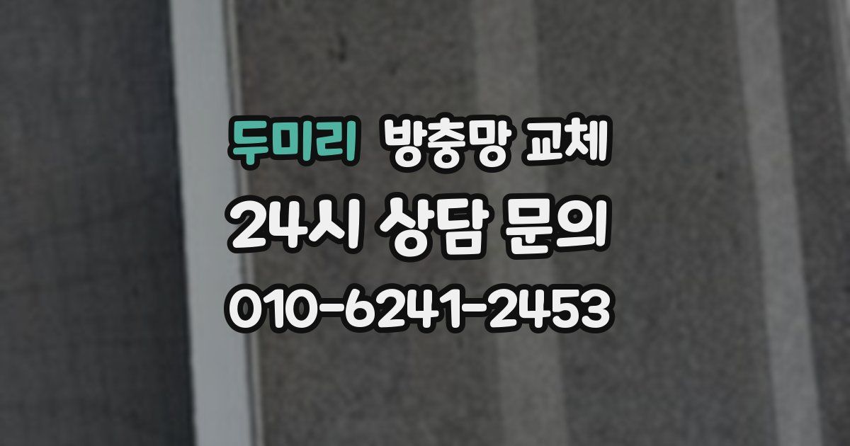 두미리 방충망 교체