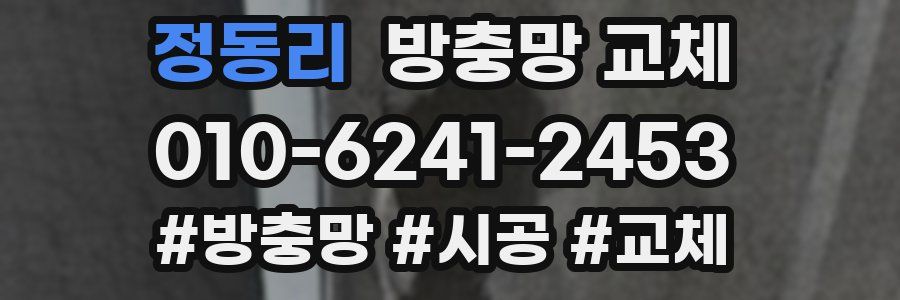 정동리 방충망 교체