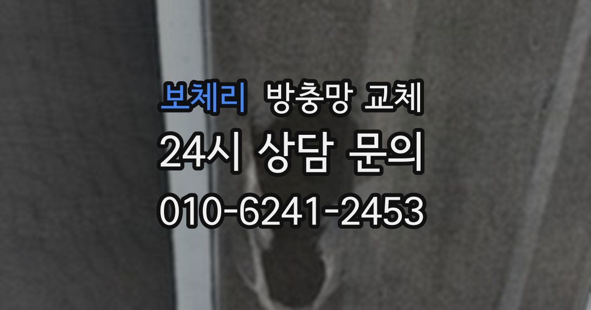 보체리 방충망 교체