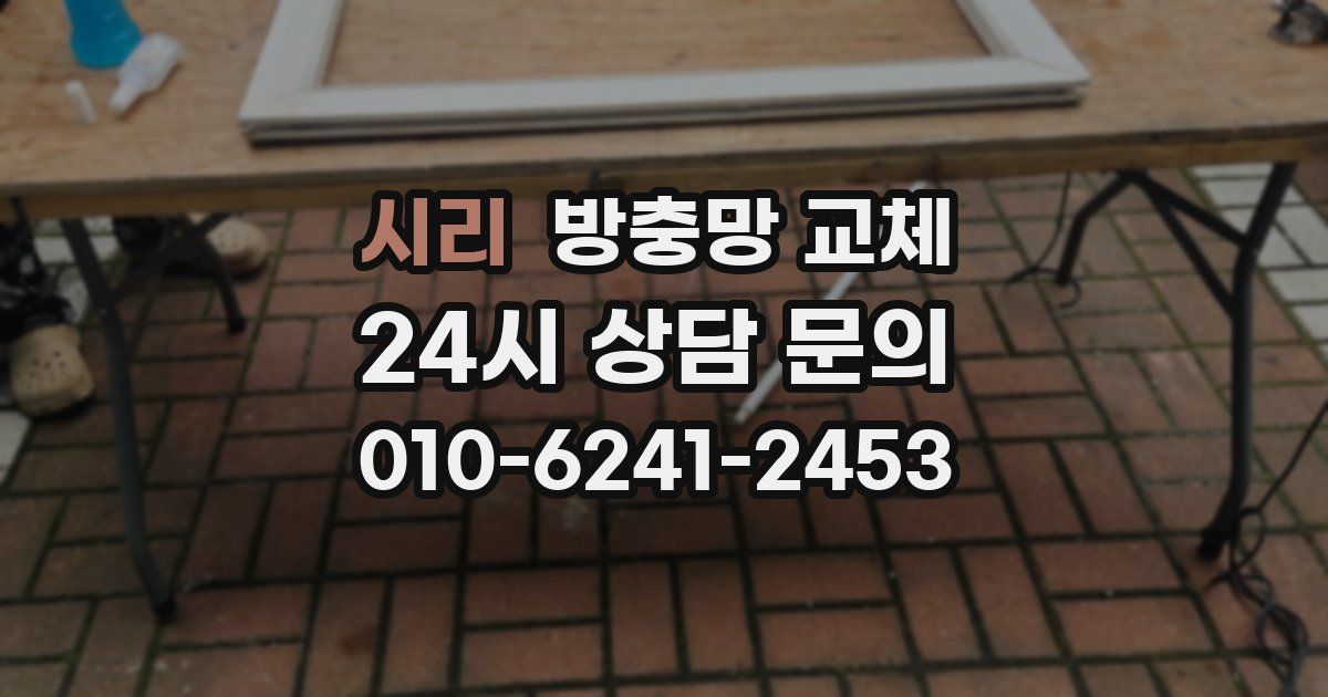 시리 방충망 교체