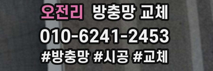 오전리 방충망 교체