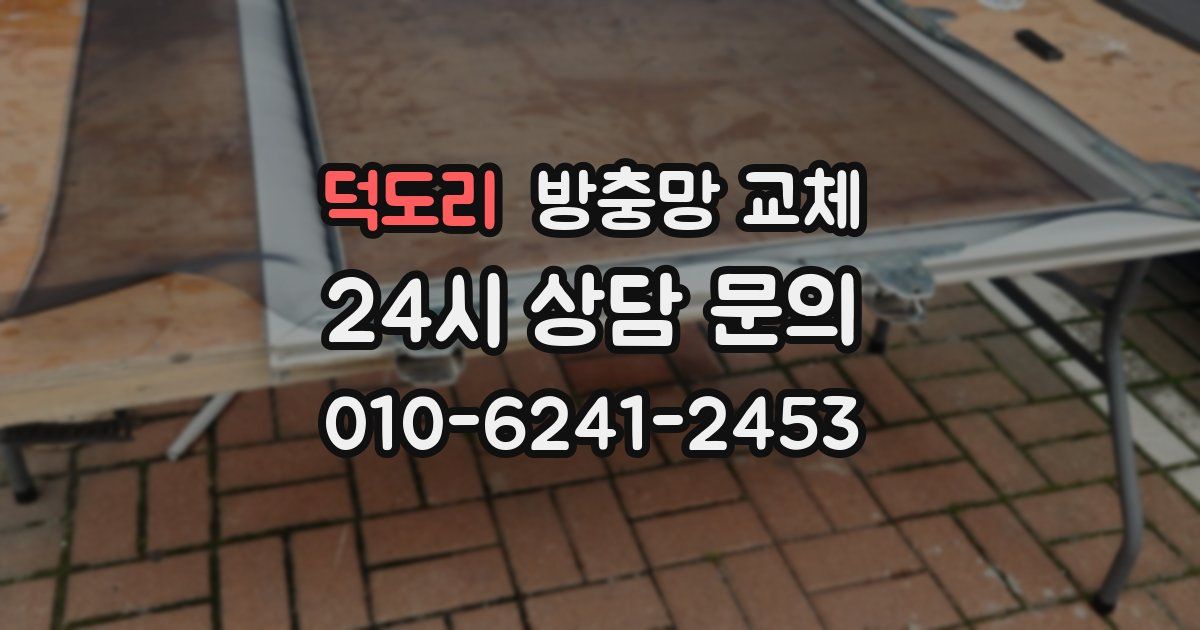 덕도리 방충망 교체