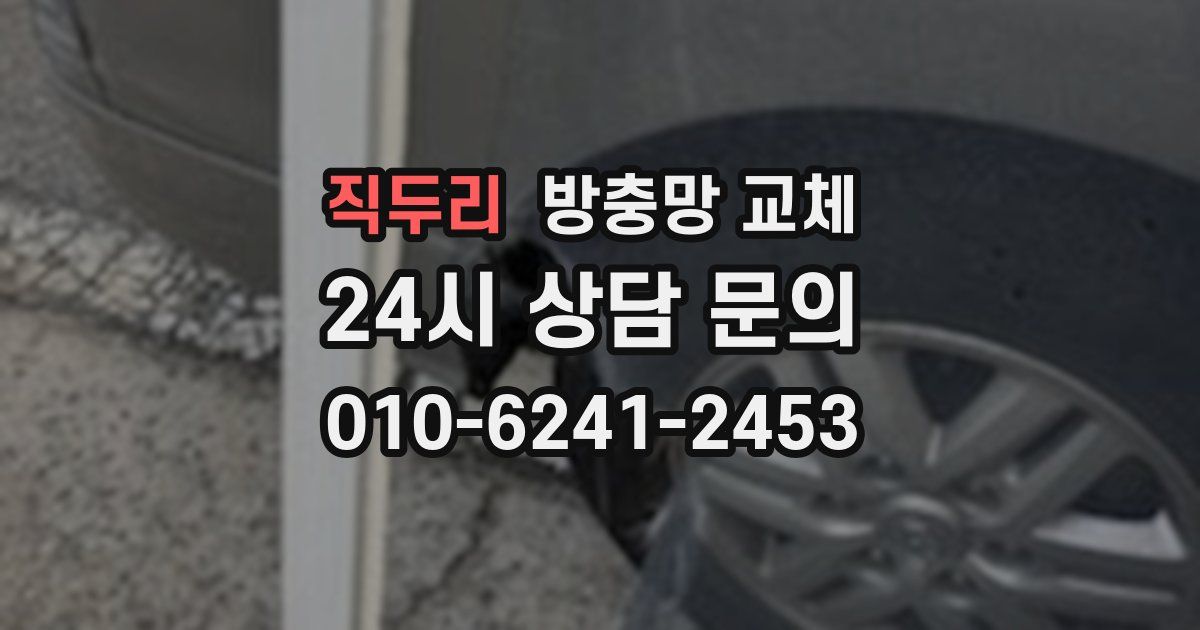 직두리 방충망 교체