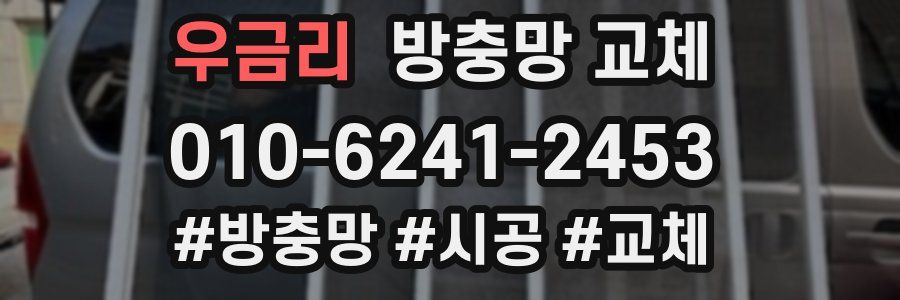 우금리 방충망 교체