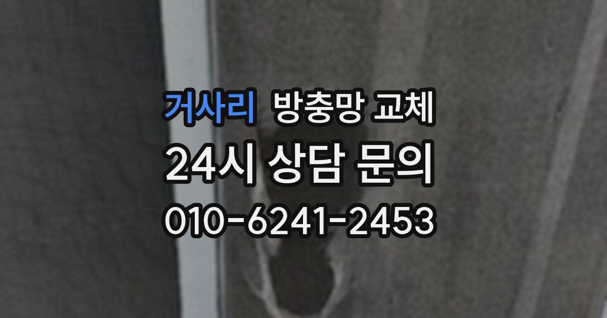 거사리 방충망 교체