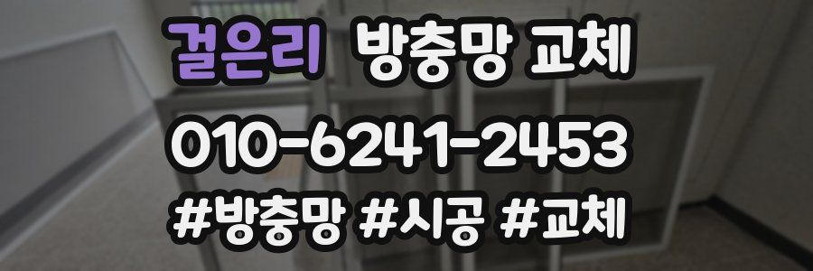 걸은리 방충망 교체