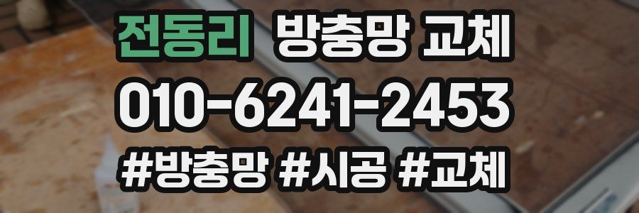 전동리 방충망 교체