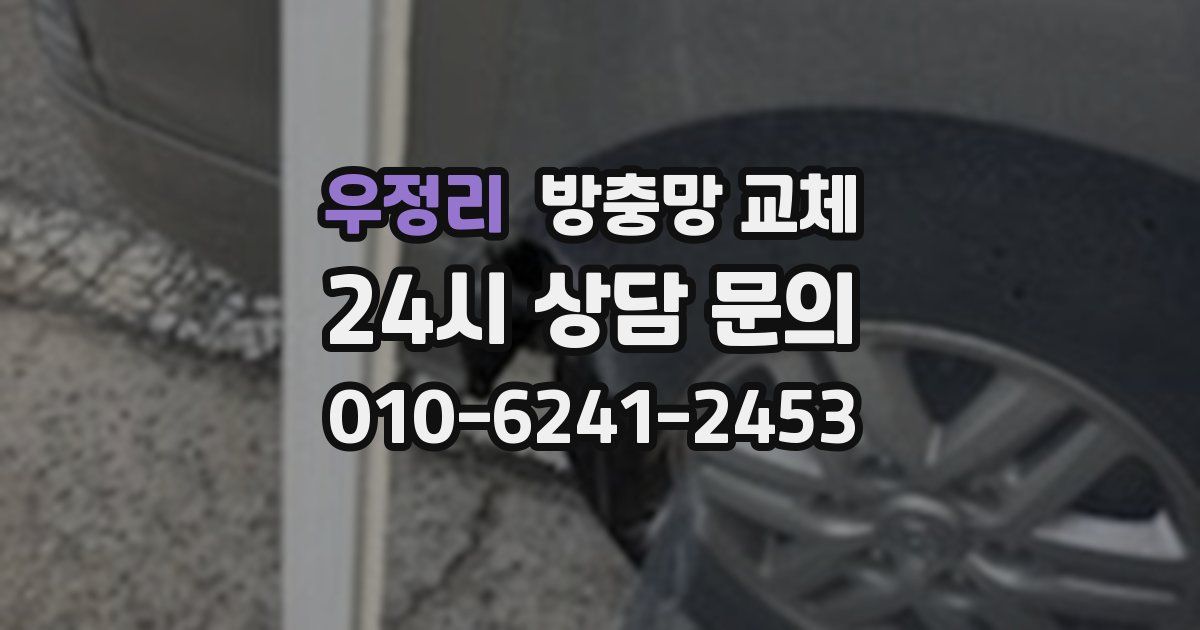 우정리 방충망 교체