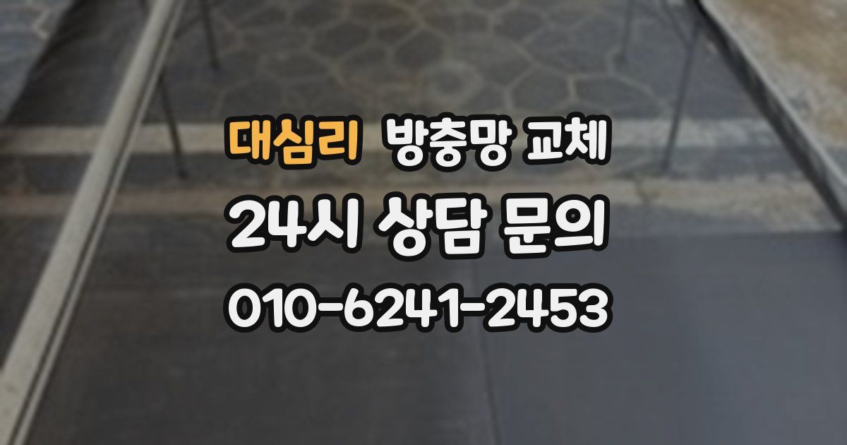 대심리 방충망 교체