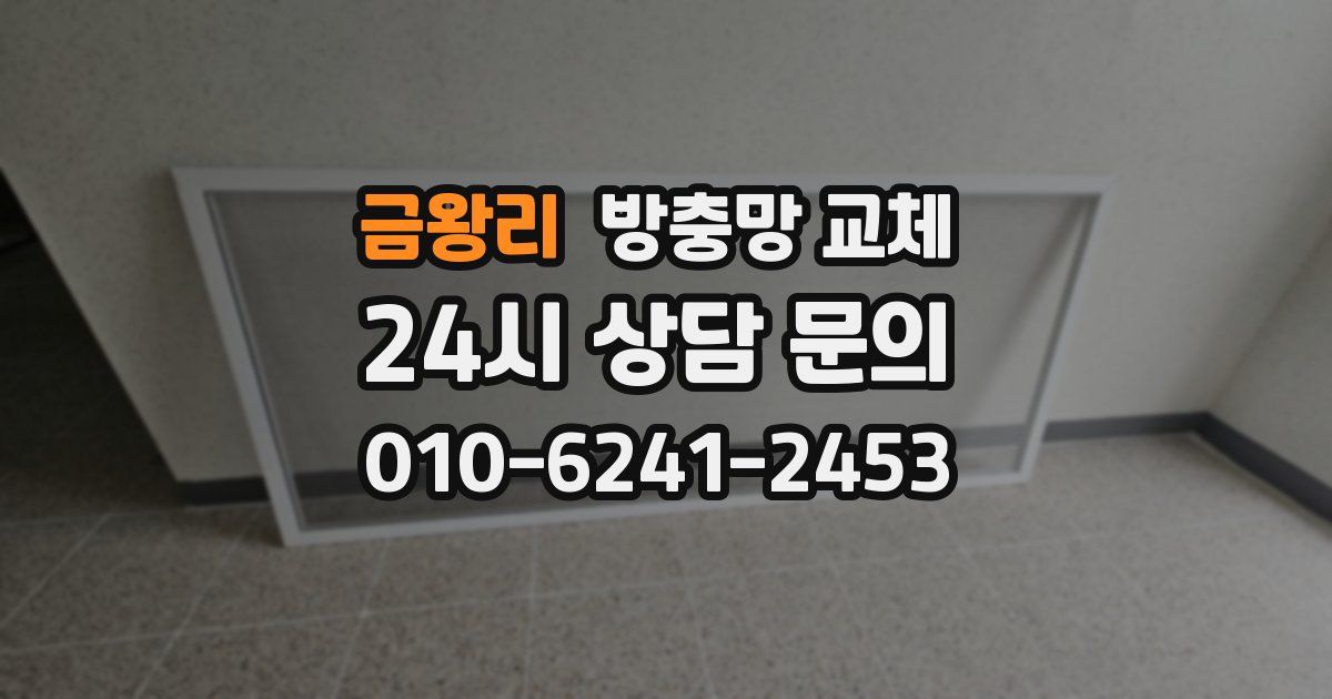 금왕리 방충망 교체