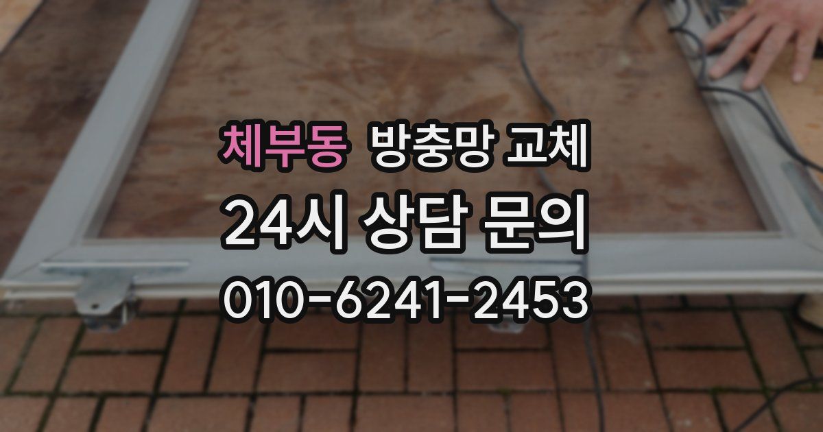 체부동 방충망 교체