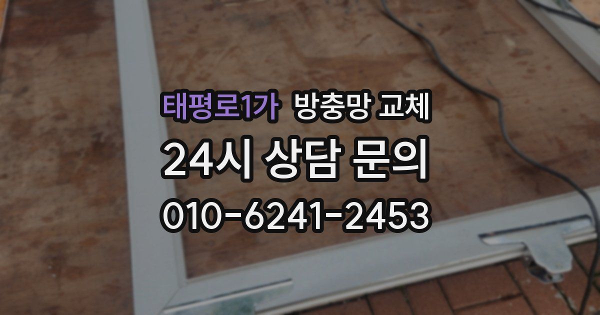 태평로1가 방충망 교체