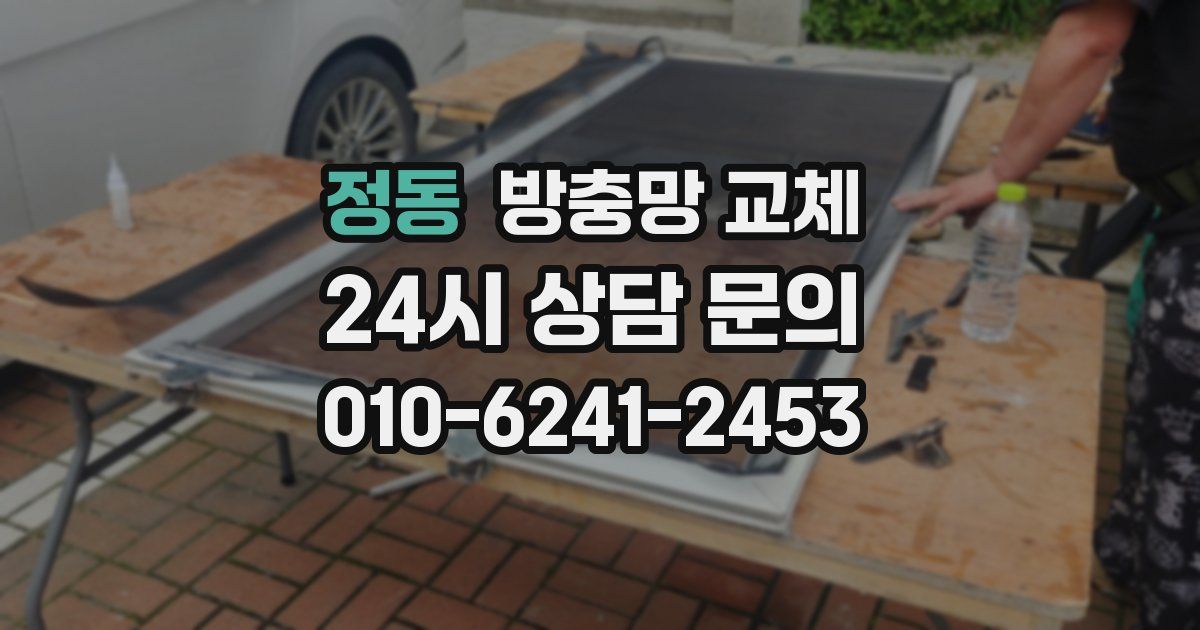 정동 방충망 교체