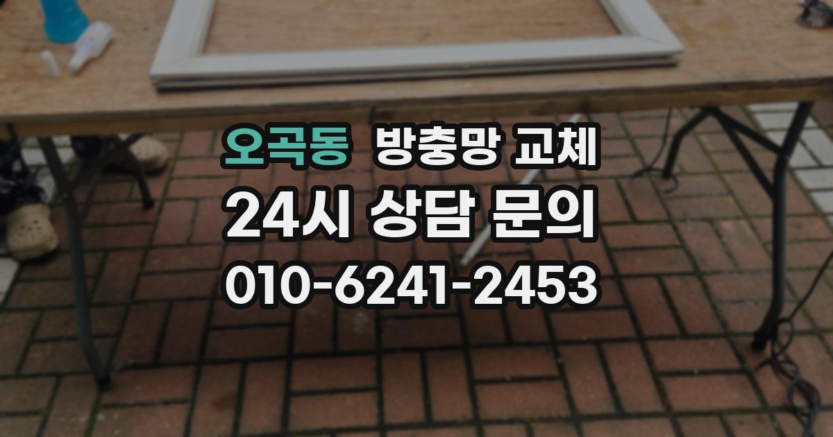 오곡동 방충망 교체