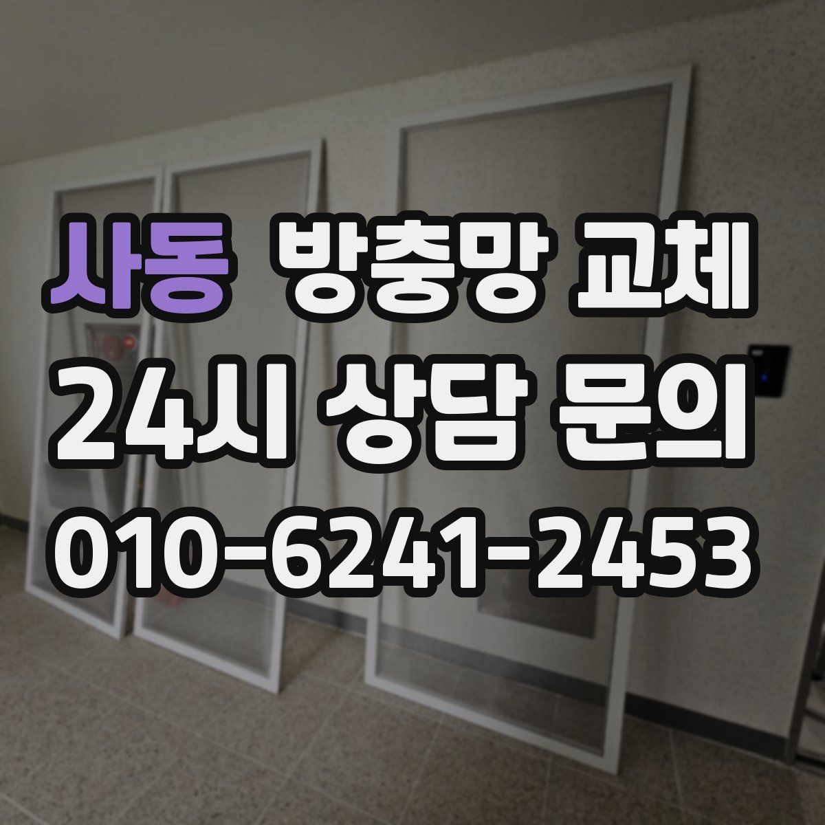 사동 방충망 교체