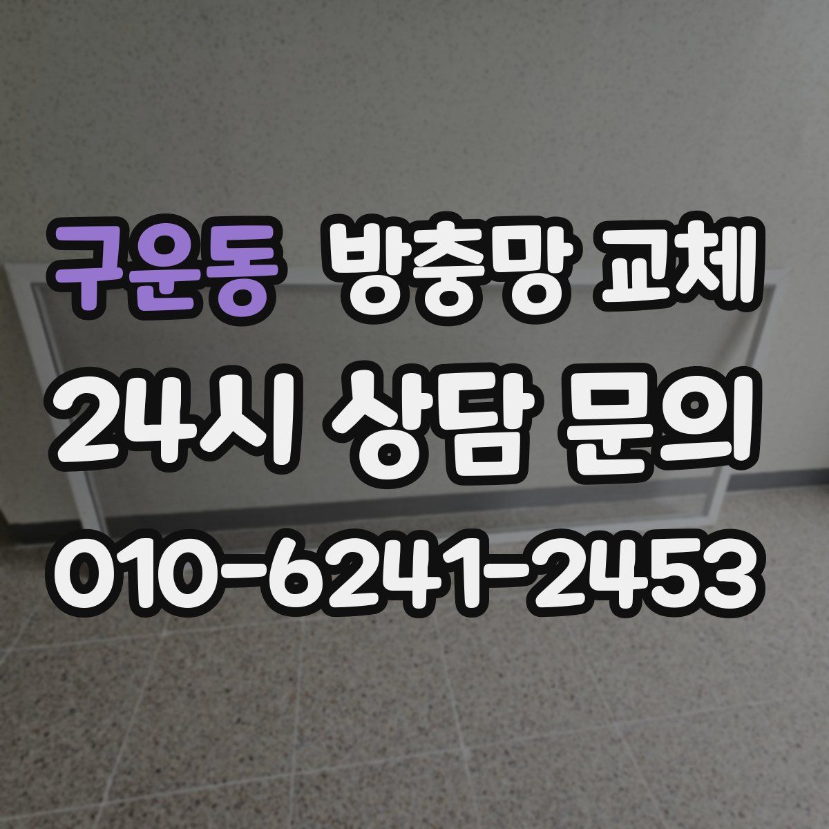 구운동 방충망 교체