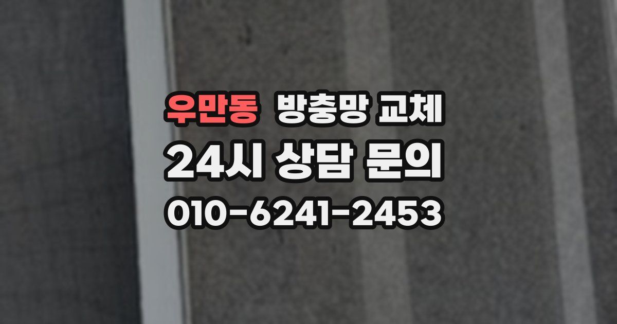 우만동 방충망 교체