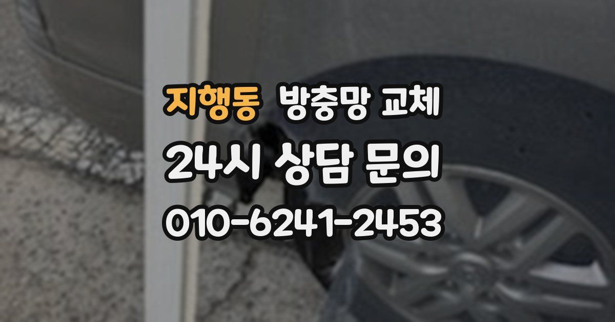 지행동 방충망 교체