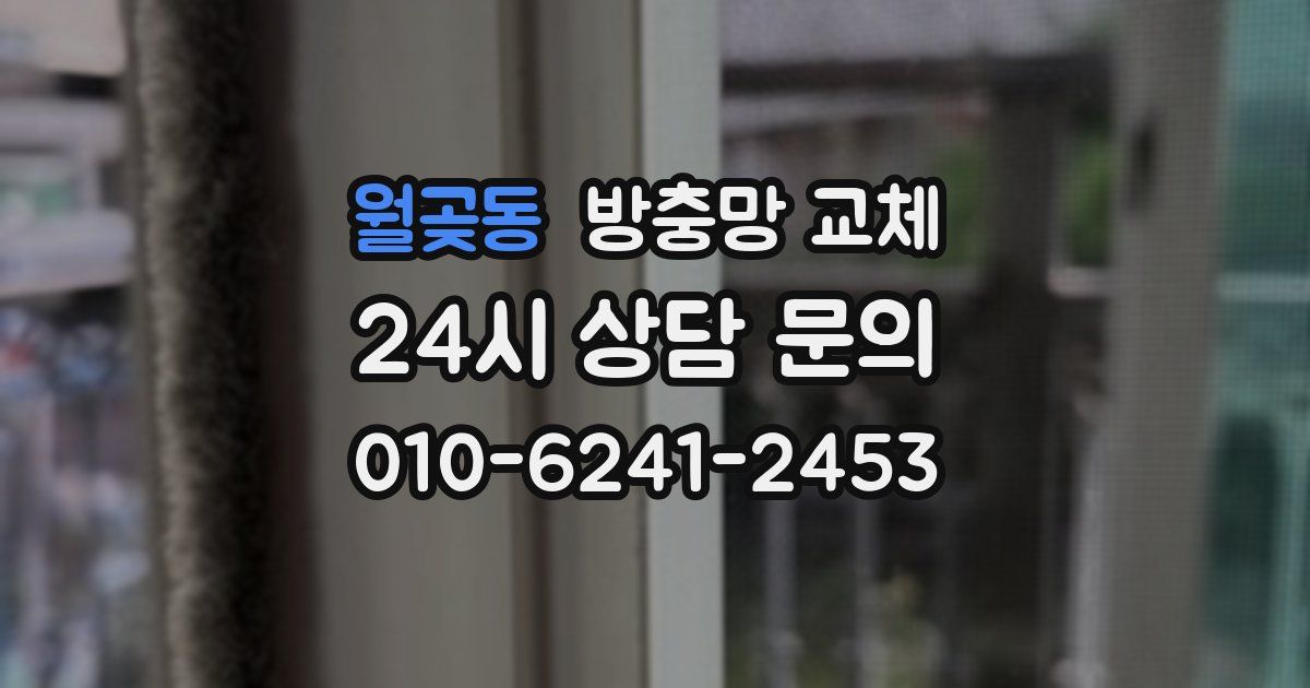 월곶동 방충망 교체