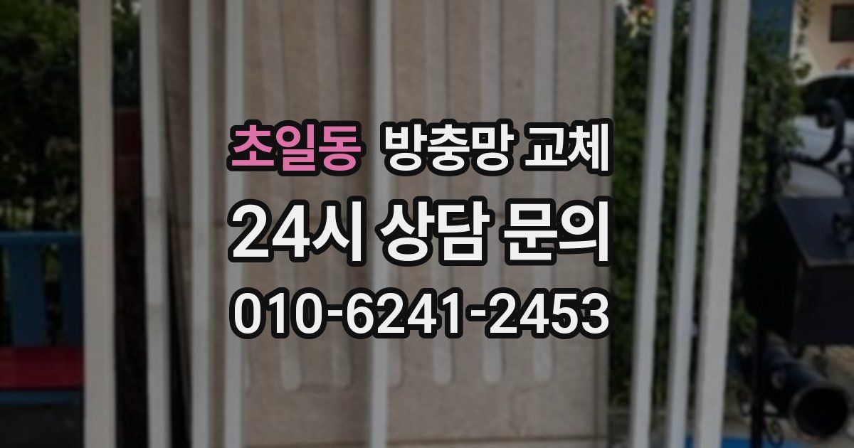 초일동 방충망 교체