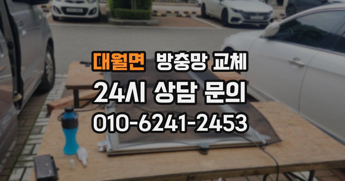 대월면 방충망 교체
