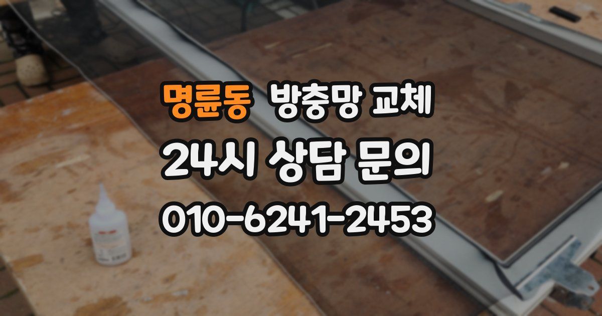 명륜동 방충망 교체