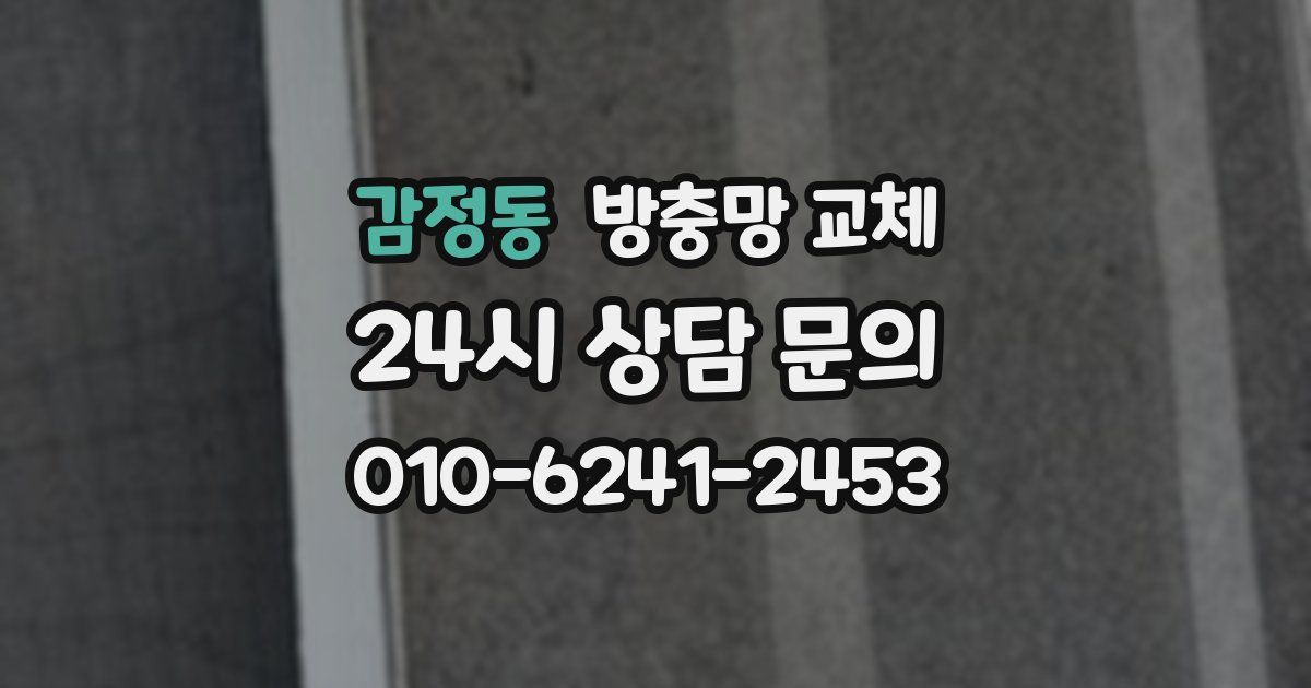 감정동 방충망 교체