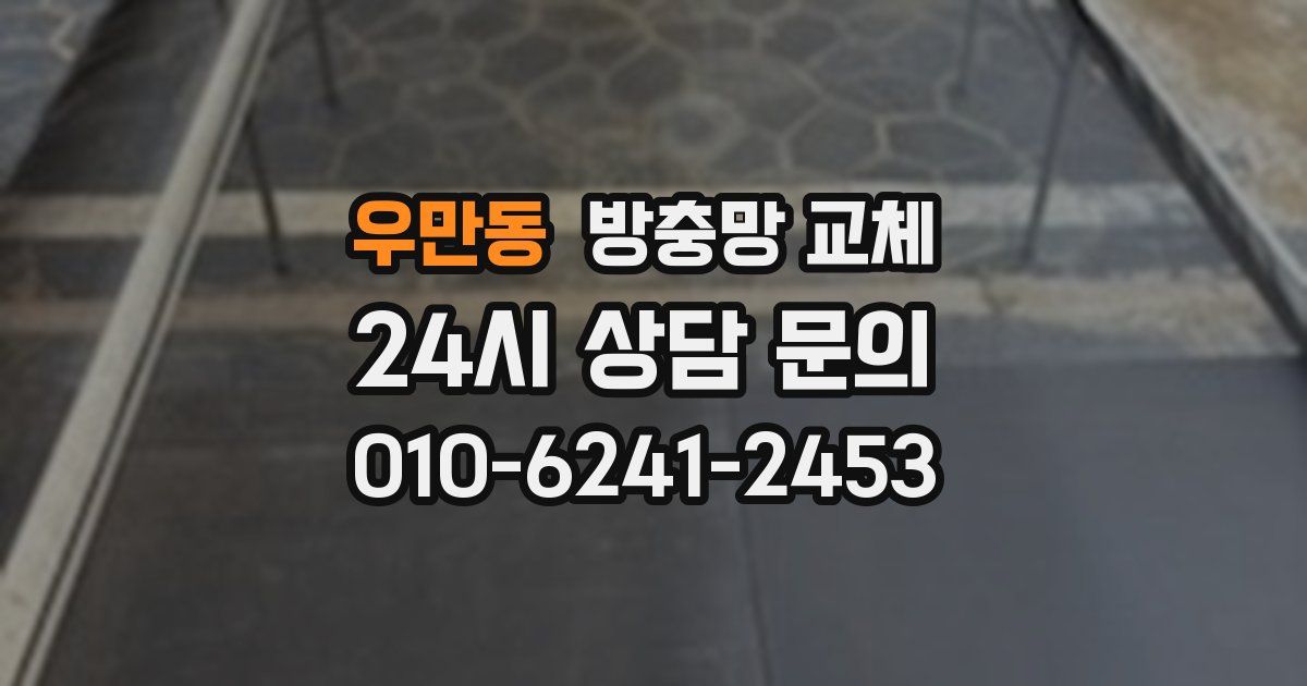 우만동 방충망 교체