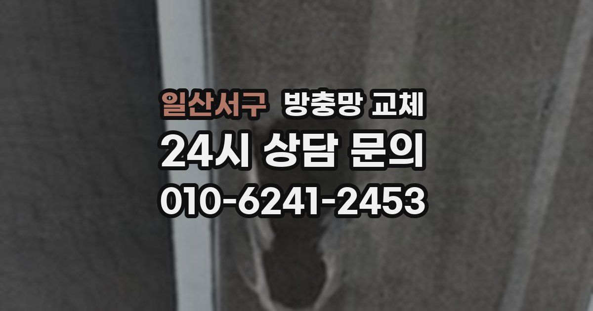 일산서구 방충망 교체