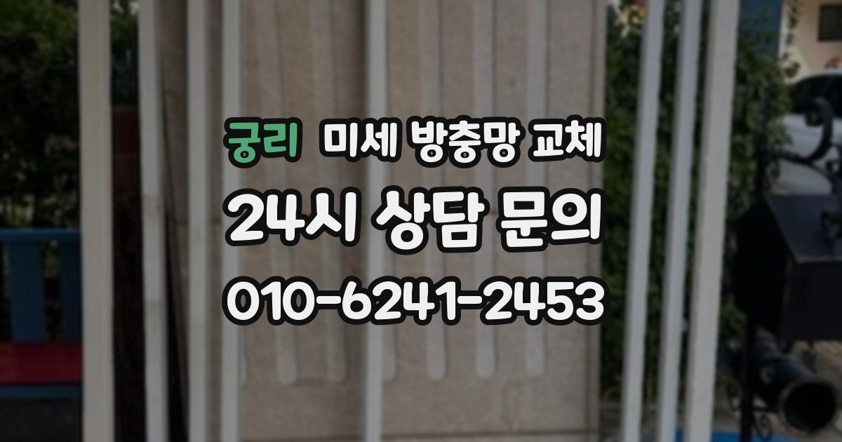 궁리 미세 방충망 교체