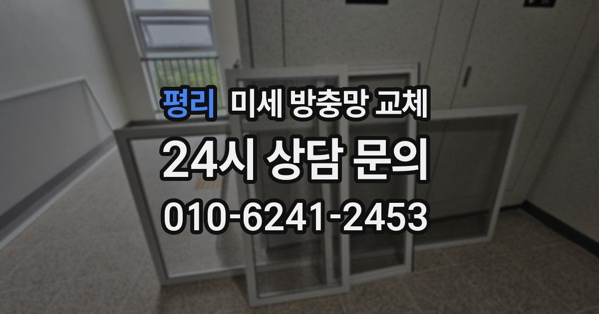 평리 미세 방충망 교체