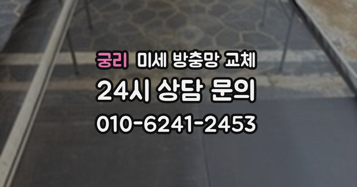 궁리 미세 방충망 교체