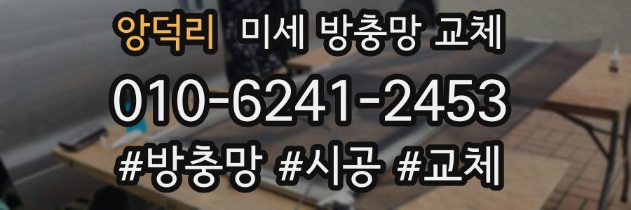 앙덕리 미세 방충망 교체