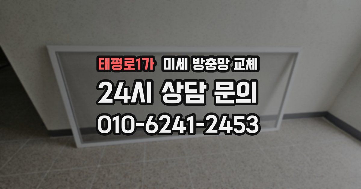 태평로1가 미세 방충망 교체