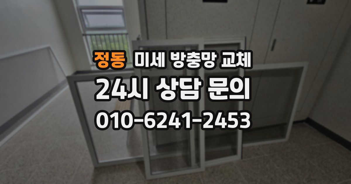 정동 미세 방충망 교체