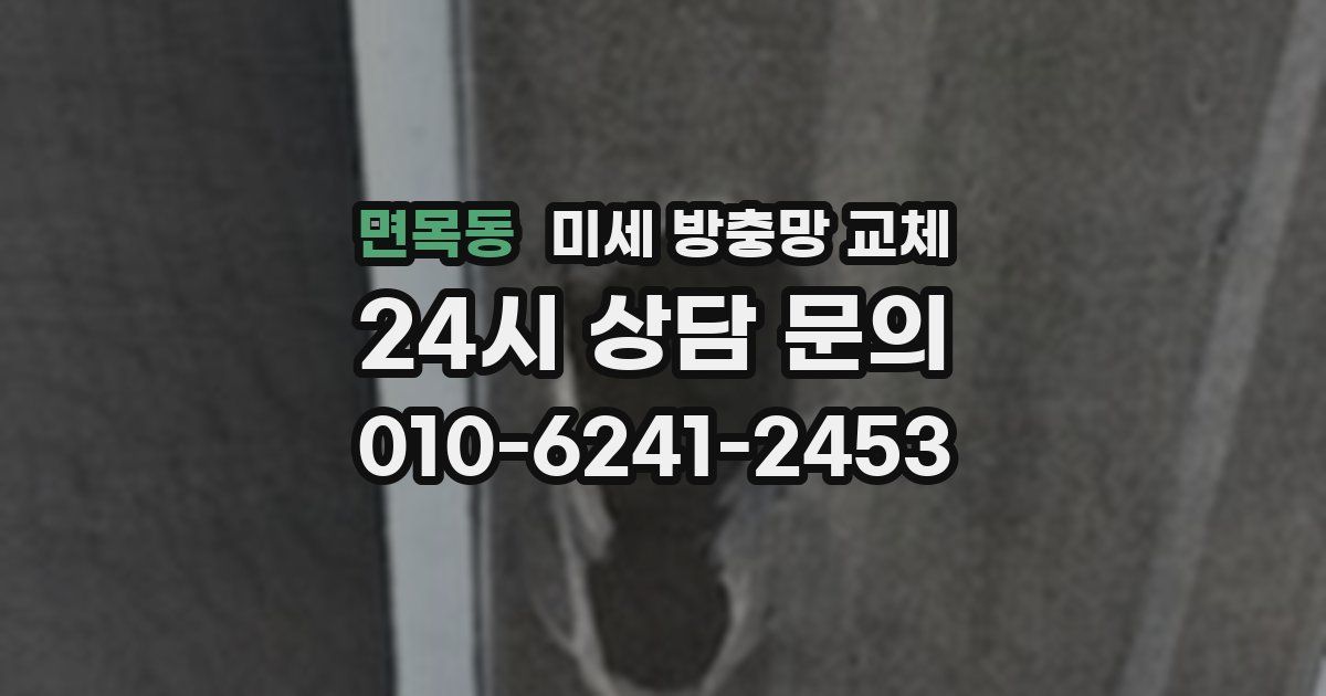 면목동 미세 방충망 교체