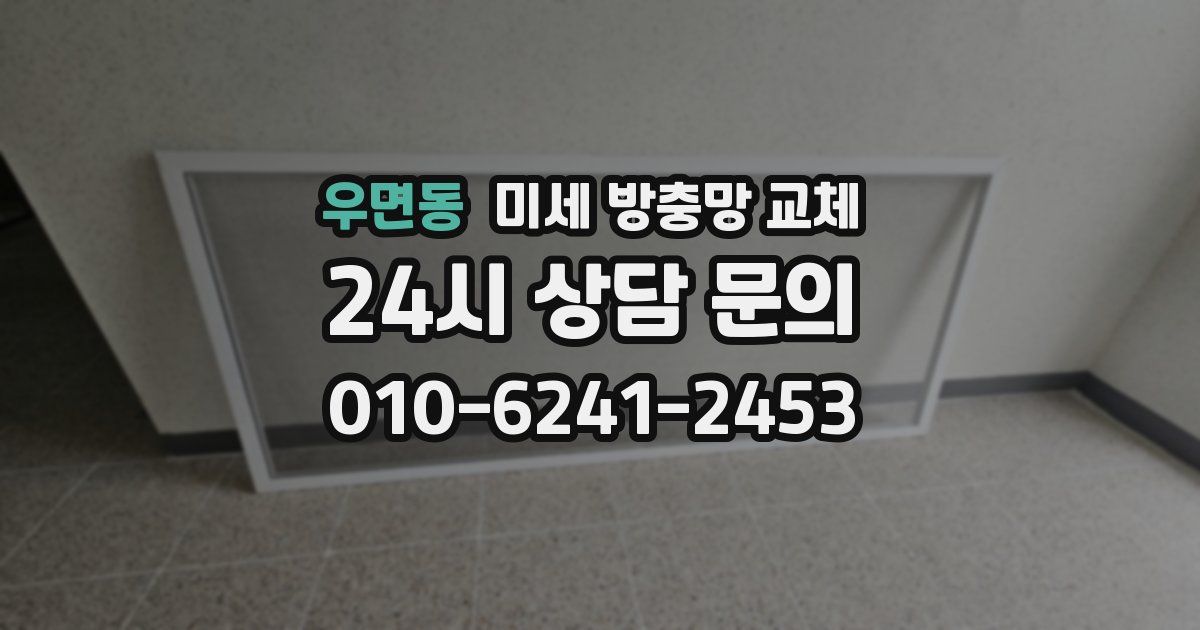 우면동 미세 방충망 교체