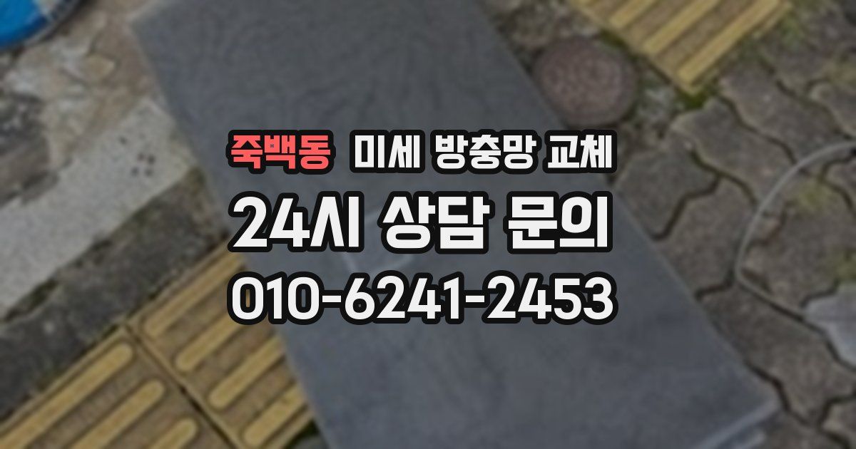 죽백동 미세 방충망 교체