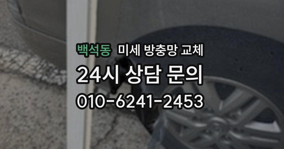 백석동 미세 방충망 교체
