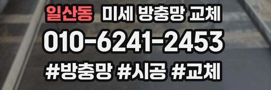 일산동 미세 방충망 교체