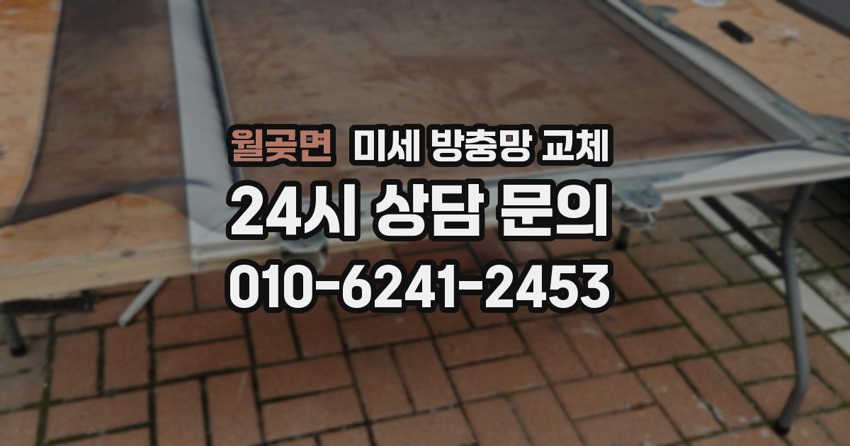 월곶면 미세 방충망 교체