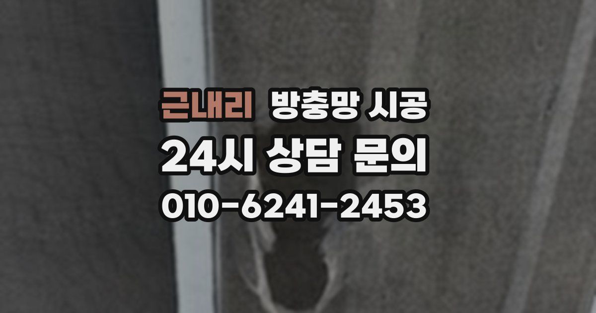 근내리 방충망 시공