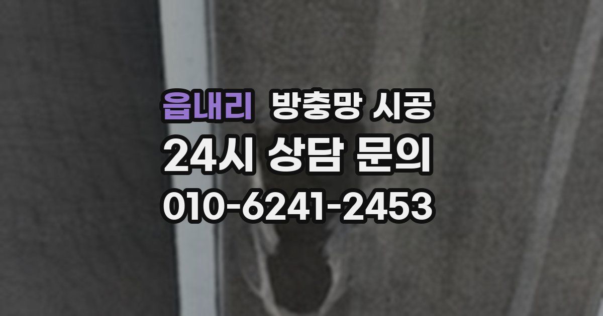 읍내리 방충망 시공