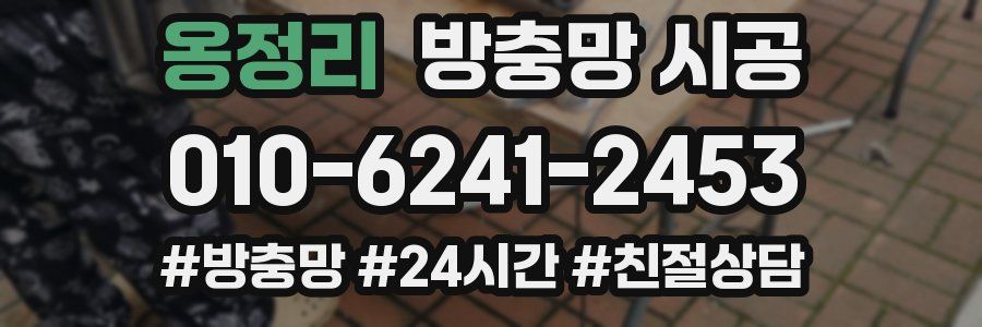 옹정리 방충망 시공