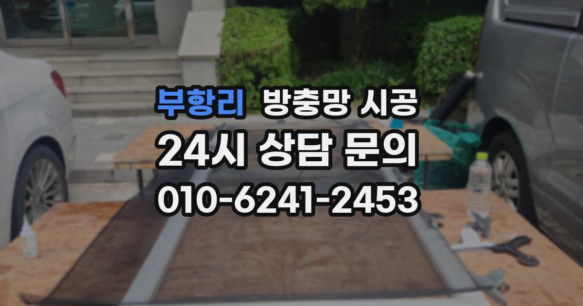 부항리 방충망 시공