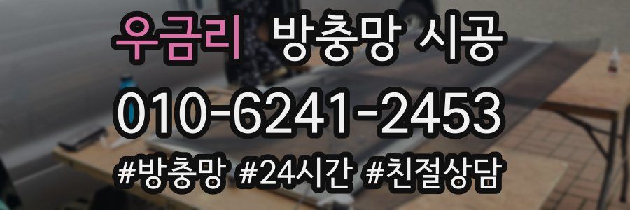 우금리 방충망 시공