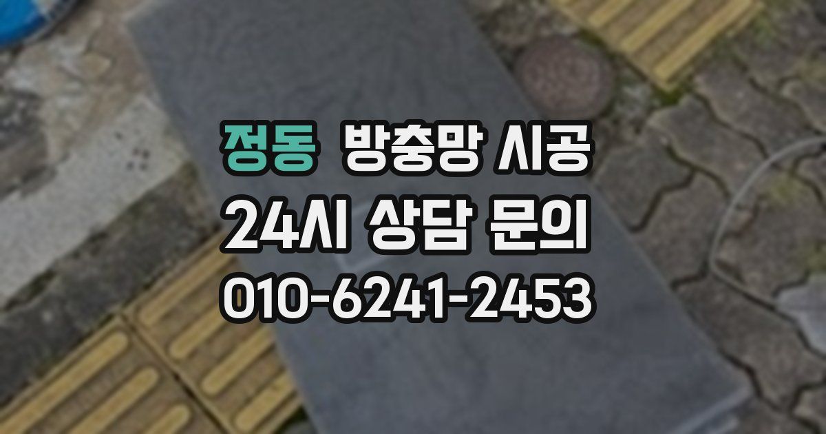 정동 방충망 시공