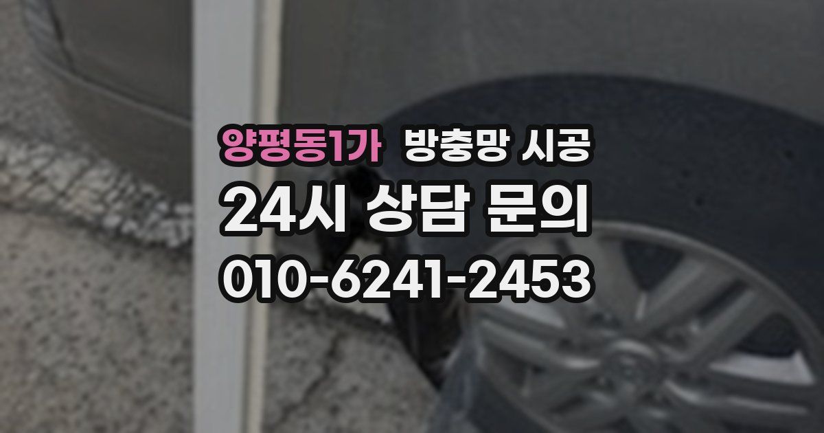 양평동1가 방충망 시공