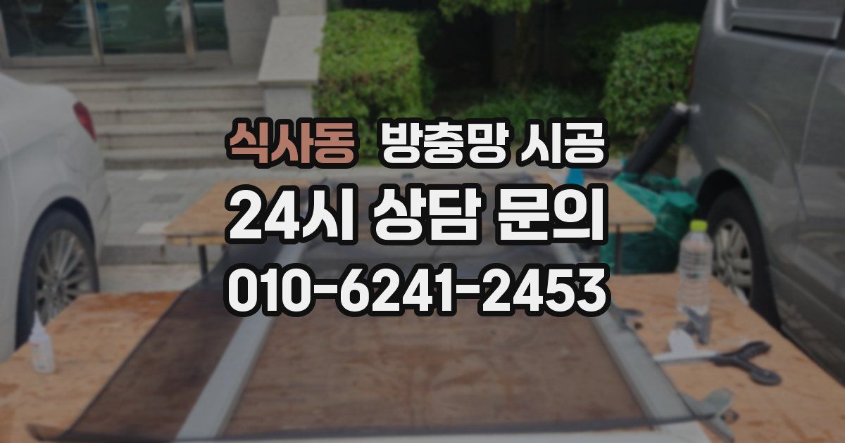식사동 방충망 시공